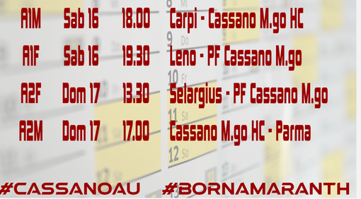 Pallamano Cassano, sabato di trasferte e prove di fiducia
