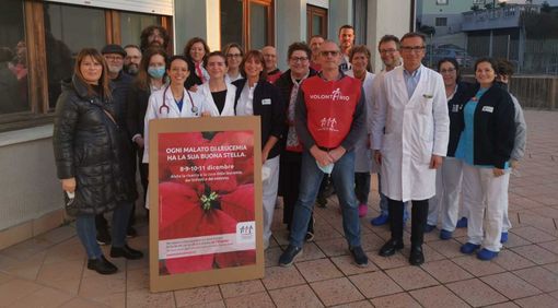 Una postazione di Ail Varese accoglie i pazienti del Day Hospital e degli ambulatori dell'Ematologia