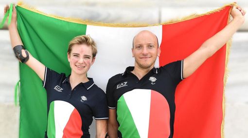 Federico Morlacchi insieme a Bebe Vio