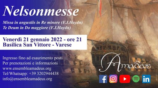 Itinerari Musicali, “Missa in Angustiis”: prossimo appuntamento in Basilica San Vittore Itinerari Musicali, “Missa in Angustiis”: prossimo appuntamento in Basilica San Vittore