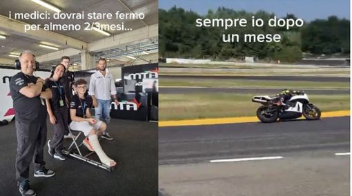 Leo batte anche la frattura: già in pista e a settembre sarà gara Leo batte anche la frattura: già in pista e a settembre sarà gara