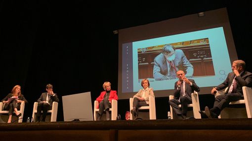 I relatori dell'incontro di venerdì sera a Legnano