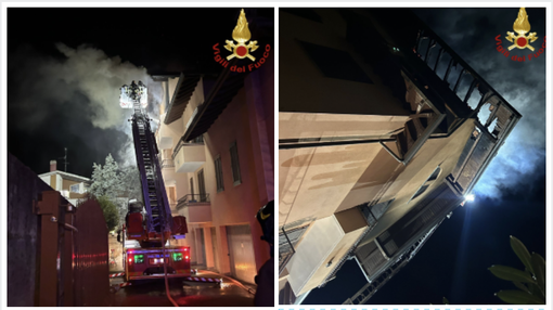 I vigili del fuoco sul posto I vigili del fuoco sul posto