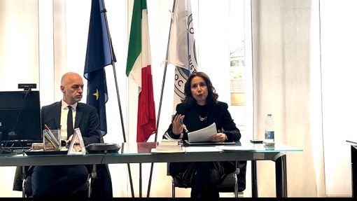 La presidente Eliana Morolli e il segretario Davide Toscani