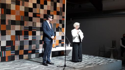 La direttrice del Maga, Emma Zanella, e il sindaco di Gallarate, Andrea Cassani La direttrice del Maga, Emma Zanella, e il sindaco di Gallarate, Andrea Cassani