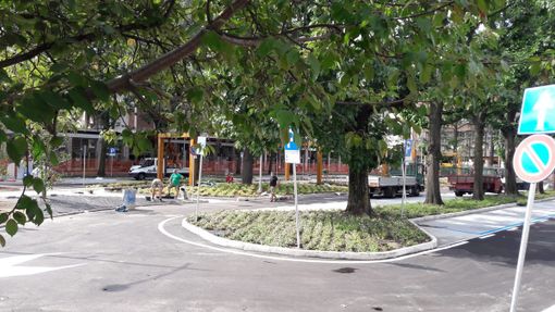 Lavori agli sgoccioli nella piazza antistante la stazione ferroviaria di Gallarate Lavori agli sgoccioli nella piazza antistante la stazione ferroviaria di Gallarate