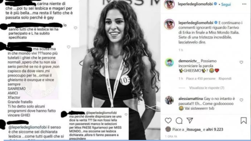 «Sei passata in finale solo perché lesbica». Insulti web alla ragazza di Arona finalista di Miss Mondo Italia