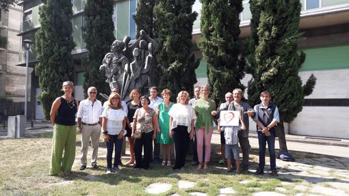 Alcuni aderenti alla Sinistra Chiara durante la scorsa campagna elettorale