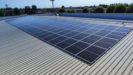 L'impianto fotovoltaico della scuola Benedetto Croce