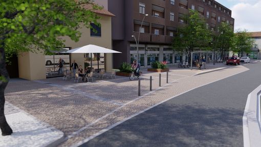 Da martedì seconda fase dei lavori in piazza del Popolo; il cantiere si sposta sul lato nord Da martedì seconda fase dei lavori in piazza del Popolo; il cantiere si sposta sul lato nord