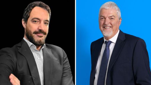Da sinistra l'amministratore delegato de Lereti Marco Levi e l'amministratore delegato del gruppo Acinque Stefano Cetti