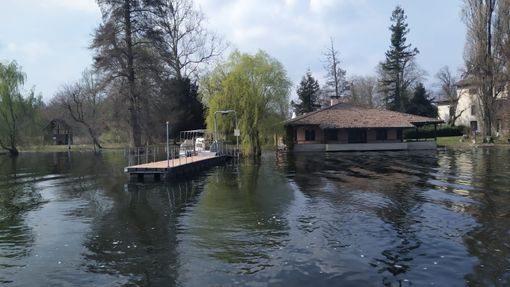 FOTO. L’Isolino Virginia ancora sommerso dall'acqua alta del lago