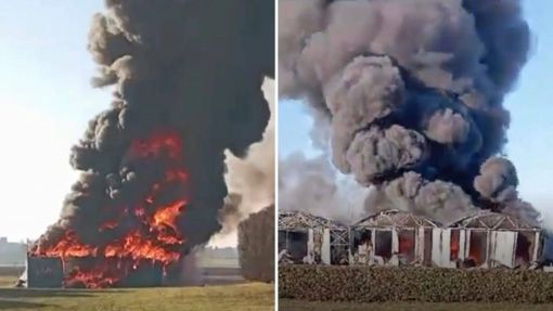 L'incendio al campo volo di Cogliate (foto da IlSaronno.it) L'incendio al campo volo di Cogliate (foto da IlSaronno.it)