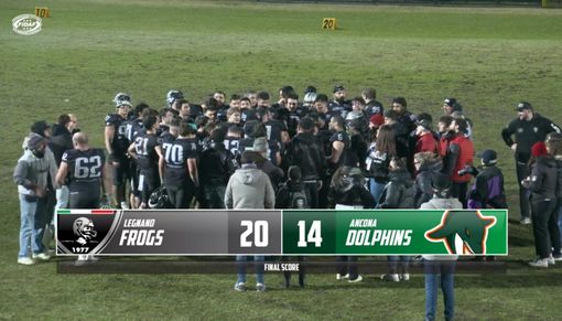 Football americano, Frogs vincenti nel giorno del ritorno allo stadio “Mari”