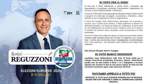 Elezioni Europee, l'appello dei mille per Marco Reguzzoni a difesa del Nord. Tra i firmatari Leoni, Pagliarini, Bonomi e Bastoni Elezioni Europee, l'appello dei mille per Marco Reguzzoni a difesa del Nord. Tra i firmatari Leoni, Pagliarini, Bonomi e Bastoni
