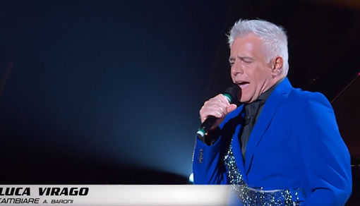 Luca Virago durante la finale di "The voice senior", Rai 1