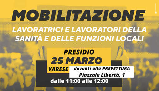 Funzioni Locali e Sanità Pubblica: venerdì presidio sindacale davanti la Prefettura