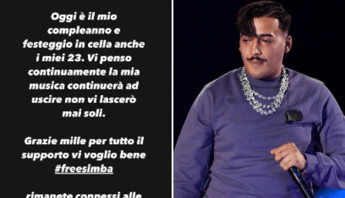 Simba La Rue compie 23 anni, il messaggio dal carcere: "Festeggio in cella" Simba La Rue compie 23 anni, il messaggio dal carcere: "Festeggio in cella"