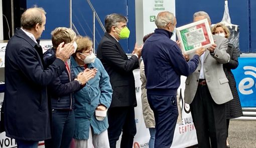 Alla memoria di Pietro Magistrelli: lo scambio di doni tra Anffas e “Binda” alla Tre Valli Varesine
