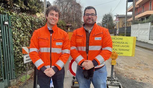 Da sinistra Marco Iannotti e Luigi Santaniello, tecnico progettazione e direzione lavori Alfa