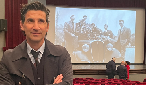 Filippo D'Angelo al Lux dove mercoledì hanno proiettato il suo film su Taglioretti. Ora spazio al Cotonificio di Solbiate