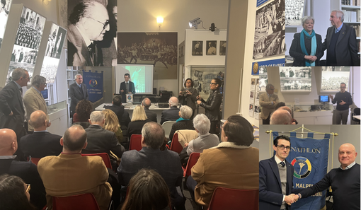 Al museo della Scherma una serata incantata tra il ricordo di Cesare Vago e il libro su Mangiarotti. A destra il passaggio di consegne tra Castiglioni e La Torre Al museo della Scherma una serata incantata tra il ricordo di Cesare Vago e il libro su Mangiarotti. A destra il passaggio di consegne tra Castiglioni e La Torre