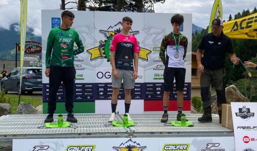 Pietro Carniel sul podio