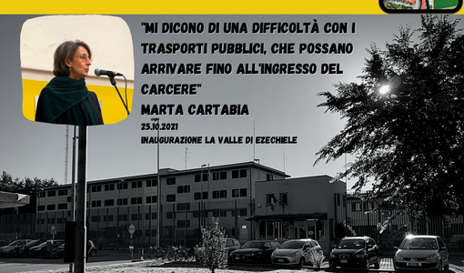 Un flash mob per ottenere la fermata del bus al carcere di Busto. «Anche la ministra Cartabia l'ha detto»