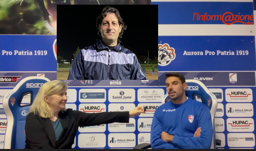 Andrea Boffelli intervistato da Marilena Lualdi e nel riquadro mister Sarpa