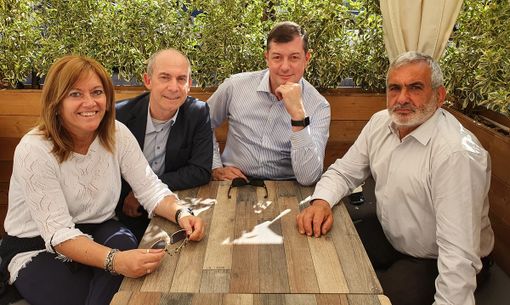 Da sinistra, la presidente del Consiglio comunale di Busto Laura Rogora, con Vettori, Zappamiglio e Tallarida