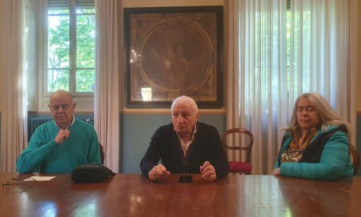 Da sinistra: Domenico Godano, Angiolino Liguori ed Egidia Labanca