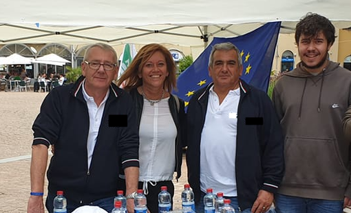Federico Radice con Orazio Tallarida, Laura Rogora e Tiziano Canaglia