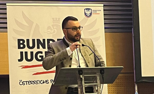 Davide Quadri all'evento dei giovani a Vienna