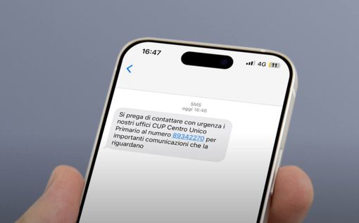L'sms inviato dai truffatori