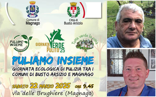 I volontari di Busto e di Magnago insieme per un verde più pulito