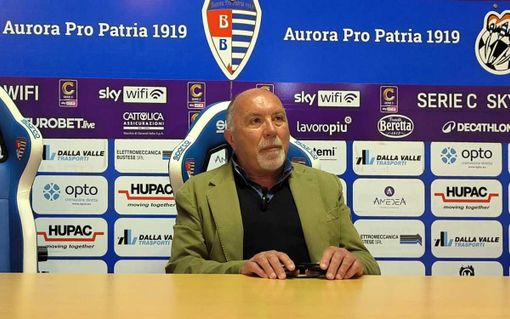 Sandro Turotti oggi in sala stampa dello stadio Carlo Speroni Sandro Turotti oggi in sala stampa dello stadio Carlo Speroni