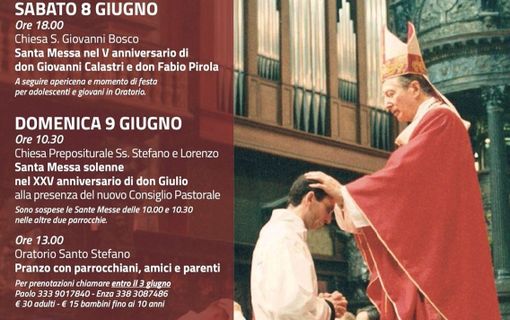 Olgiate festeggia il XXV anniversario di Ordinazione Sacerdotale di don Giulio Bernardoni Olgiate festeggia il XXV anniversario di Ordinazione Sacerdotale di don Giulio Bernardoni