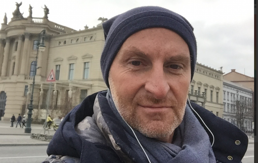 Bruno Carenini a Varsavia, foto di un precedente viaggio