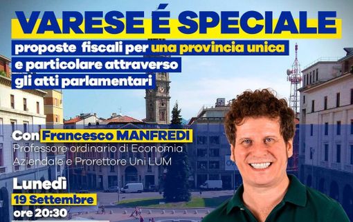 «Varese è speciale». Incontro con Matteo Bianchi