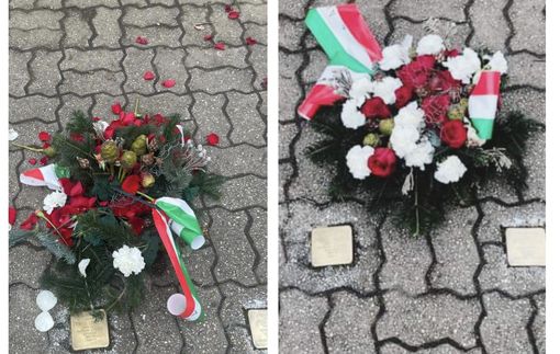 Il vaso della Memoria dura poche ore: «Avete dimostrato ancora una volta quanto siete cretini»