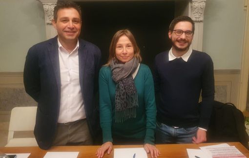 Da sinistra: Astuti, Bernardoni, Pedotti Da sinistra: Astuti, Bernardoni, Pedotti