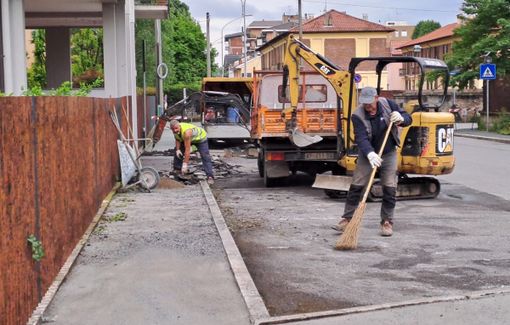 Via Borsano e via Sauro: parte la manutenzione straordinaria dei marciapiedi