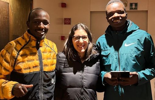 Al Campaccio quattro studenti di quinta dell’Istituto “Fermi” di Castellanza fanno da interpreti e traduttori per gli atleti