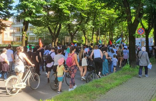 Presidio a Busto pro Palestina: «Non restiamo in silenzio» Presidio a Busto pro Palestina: «Non restiamo in silenzio»
