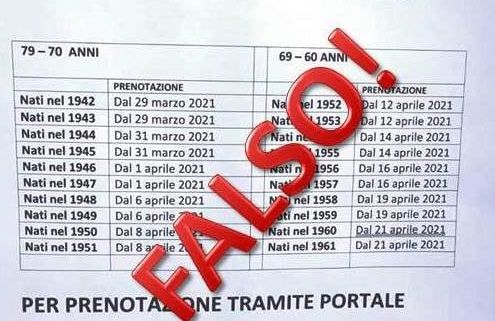 Attenzione alle fake news sui vaccini. Asst Valle Olona avvisa: «Le adesioni per i cittadini under 80 non sono ancora partite» Attenzione alle fake news sui vaccini. Asst Valle Olona avvisa: «Le adesioni per i cittadini under 80 non sono ancora partite»