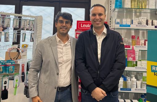 Il dottor Ivan Fiorito con Giacomo Cosentino