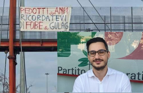 Striscione ai 5 Ponti, Pedotti: «Accuse assurde di negazionismo». E si dissocia da Antonelli