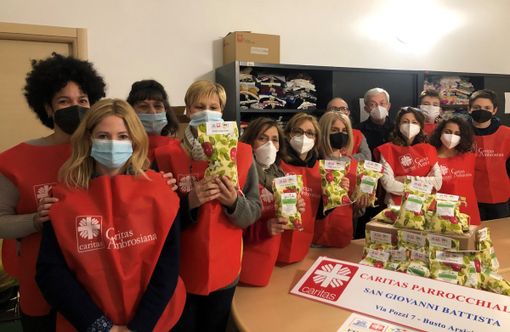 Busto, riso solidale pro Ucraina con la Caritas