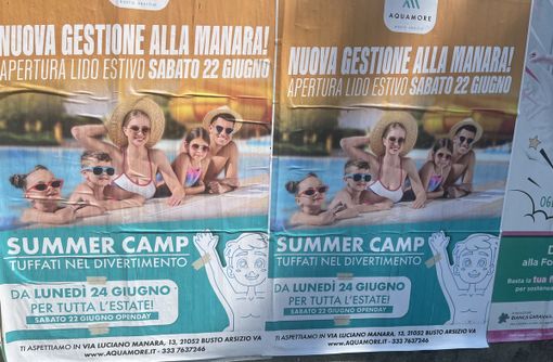 Anche i muri di Busto parlano: meno 5 alla riapertura della piscina Anche i muri di Busto parlano: meno 5 alla riapertura della piscina