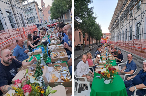 Cene sotto le stelle non solo in centro. In ottanta a Sacconago: «Viviamo le piazze come una volta»